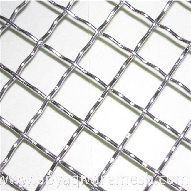 Yaqi customized sample square hole stainless steel crimped wire mesh